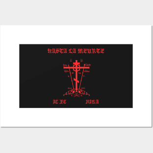 Eastern Orthodox Golgotha Cross Great Schema Hasta La Meurte Posters and Art